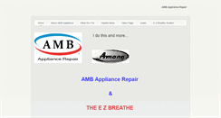 Desktop Screenshot of ambappliancerepair.com